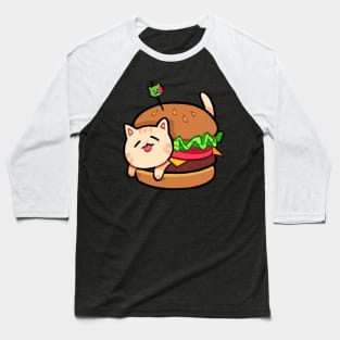 burger cat Baseball T-Shirt